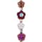 6 Pack: Berry Roses Czech Glass Flower Bead Mix by Bead Landing™
